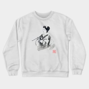 smoking geisha Crewneck Sweatshirt